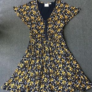 Anthro Maeve Floral Midi Dress- XL
